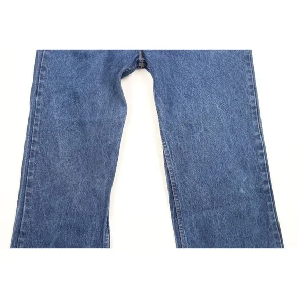 Vintage 80s Levis 517xx Mens 38x33 Distressed Flared Wide Leg Bootcut Jeans USA